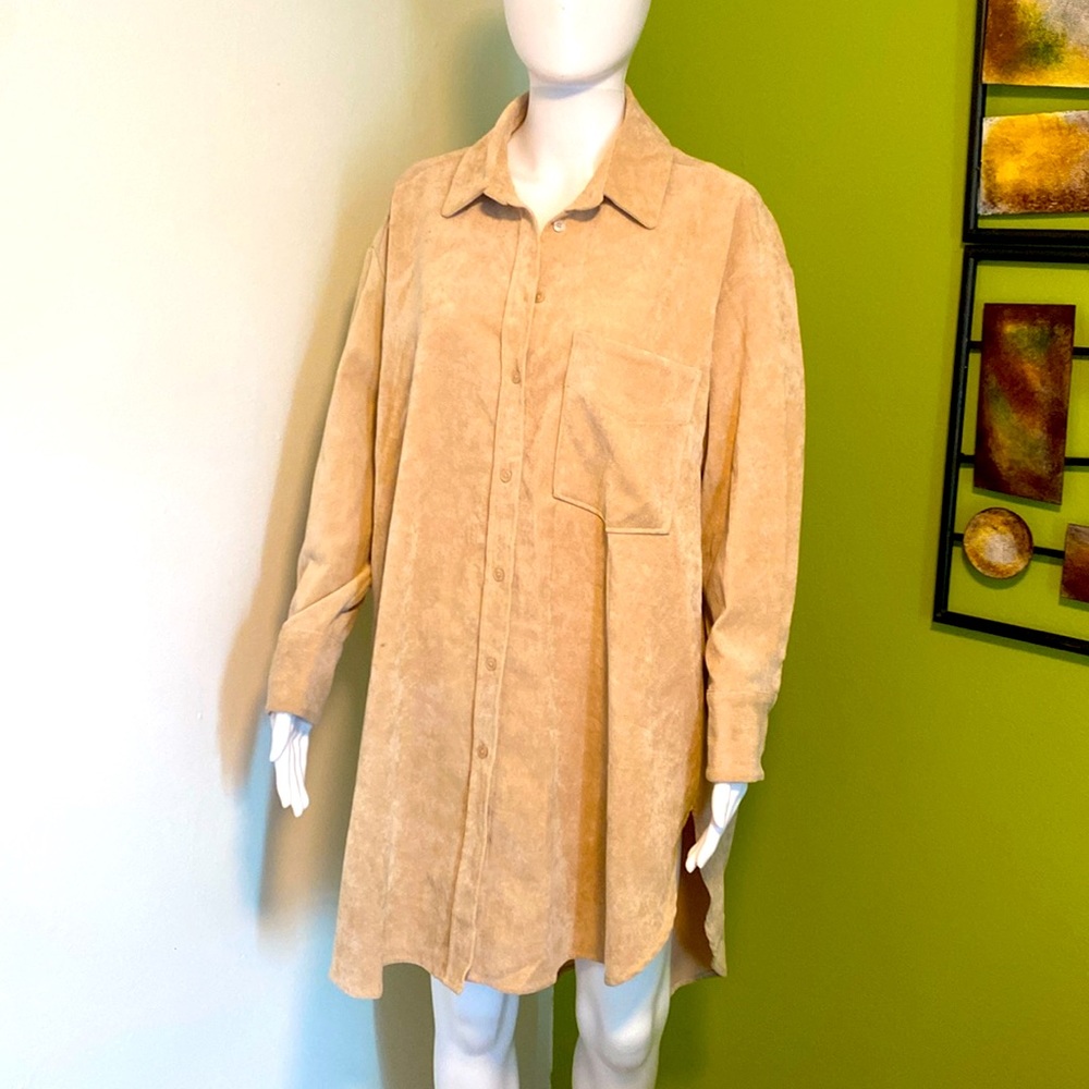 Zara long sleeve shirt dress